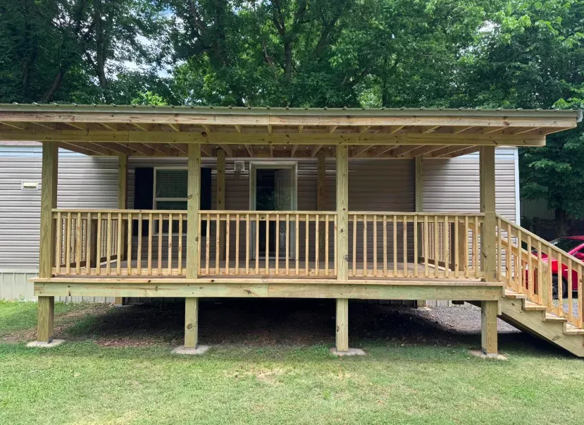 12x20 covered porch view 2 — JHG Contracting LLC serving Elkins, AR