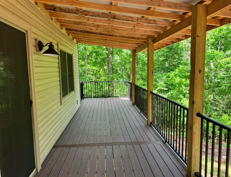 Premium TimberTech composite deck elevated build — JHG Contracting LLC serving Summers, AR